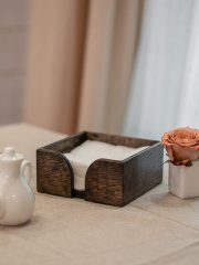 Салфетница, темный дуб