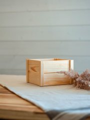 Подарочная коробка Нормандия, 200*200*135 мм, сосна