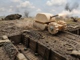 Самоходная артиллерийская установка с тралом