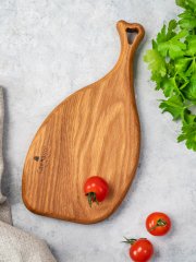 Доска разделочная из цельного дуба Бекон крошка 24*13 см