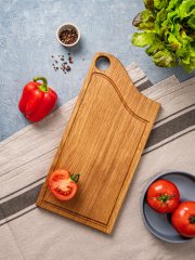 Доска разделочная из цельного дуба Шеф 40*19 см