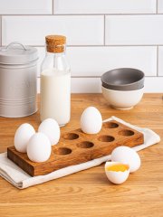 Подставка для яиц на 10 шт, дуб