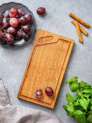 Доска разделочная из цельного дуба Божоле малая 30*16 см